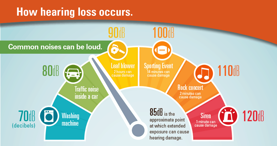 Hearing loss decibels chart