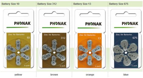 Phonak Hearing Aid Batteries