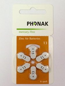 size 13 hearing aid battery pack